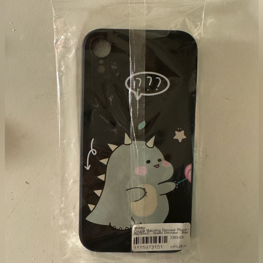 Black Dinosaur IPhone XR Case